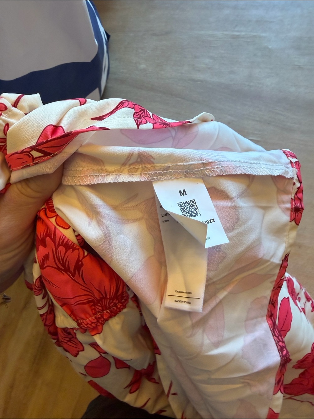 Cupshe Cream Maxi Dress with Pink Floral Print - Picture 5 of 5